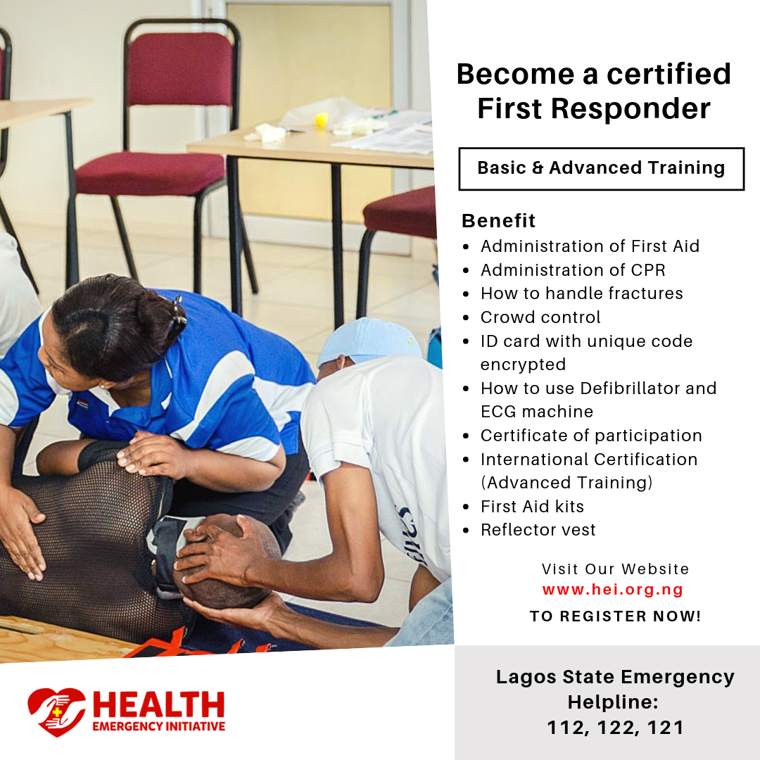 First Responder's Training (Basic & Advance) - Health Emergency Initiative